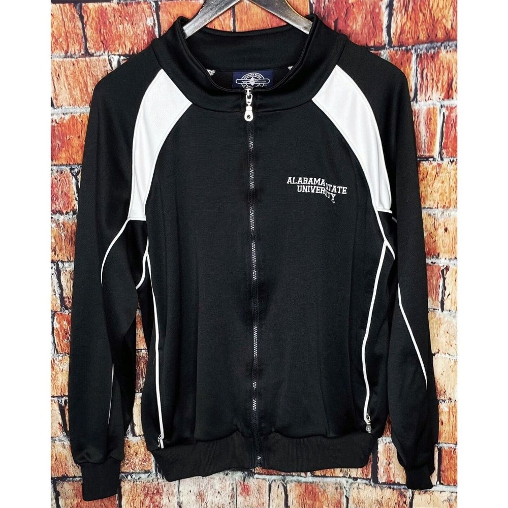 Alabama State University Hornets ASU Black Small Embroidered Stretch Jacket HBCU